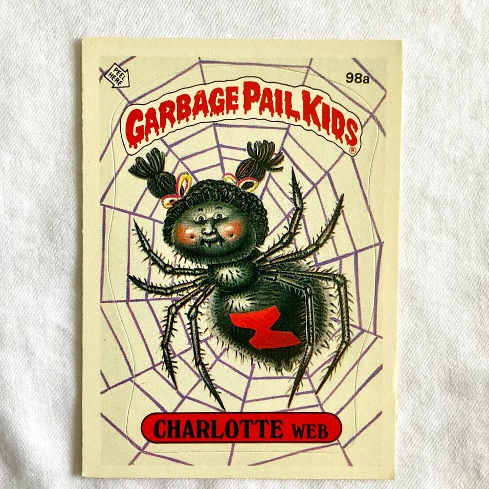 Garbage Pail Kids Card 1986 Topps - 98a Charlotte Web